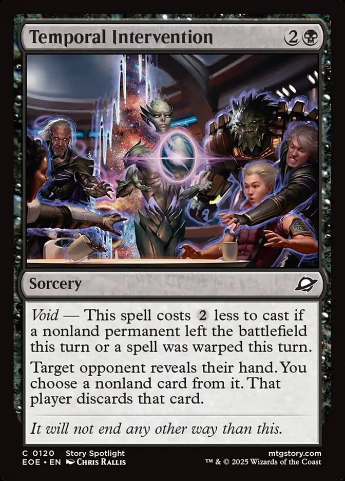 Temporal Intervention 120 (Edge of Eternities)  - Foil | Good Games Adelaide SA