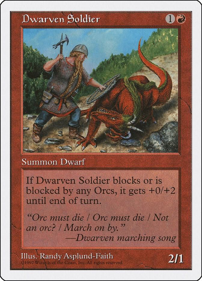 Dwarven Soldier 221/455 (Fifth Edition)  | Good Games Adelaide SA
