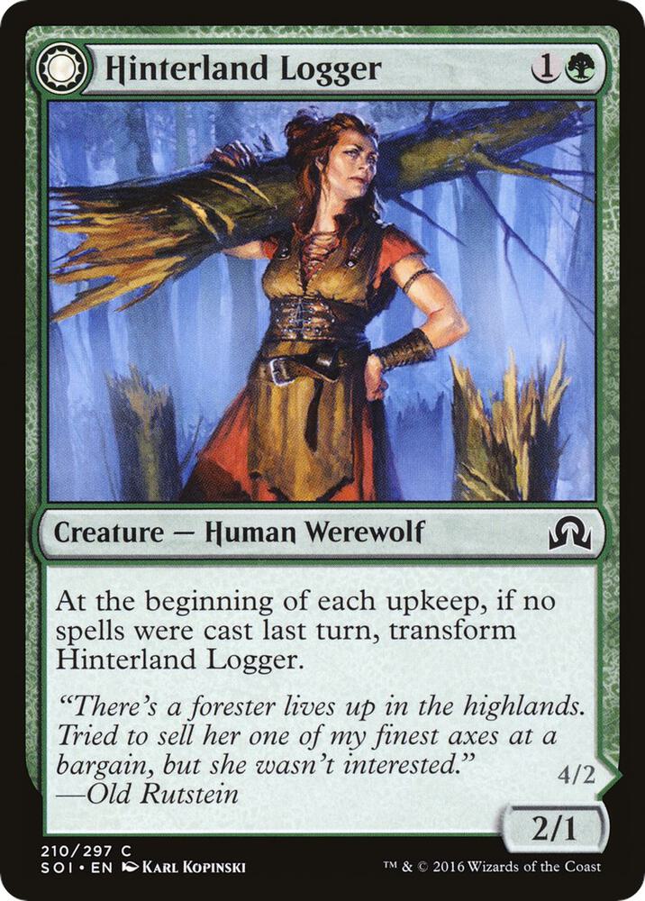 Hinterland Logger 210 (Shadows over Innistrad)  | Good Games Adelaide SA