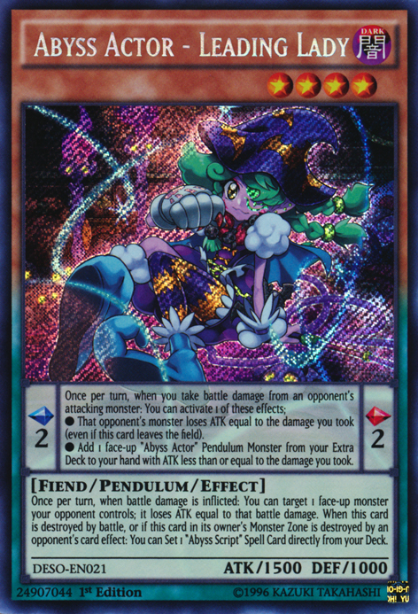 Abyss Actor - Leading Lady [DESO-EN021] Secret Rare | Good Games Adelaide SA