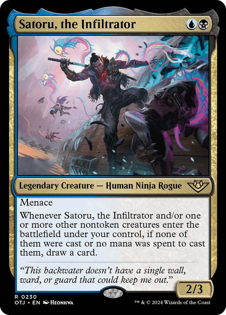 Satoru, the Infiltrator [Outlaws of Thunder Junction] | Good Games Adelaide SA