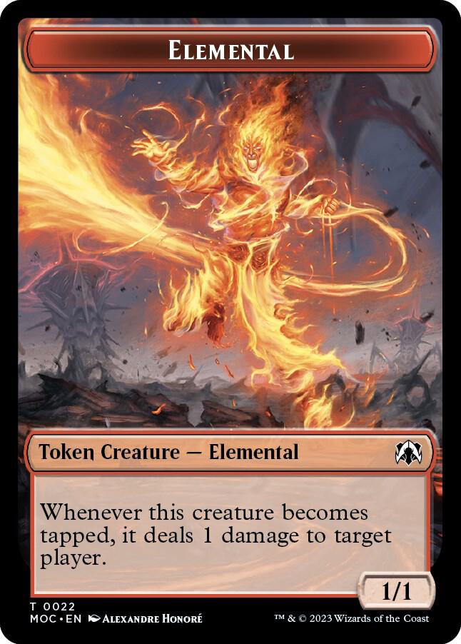 Elemental Faerie Double sided Token 22 // 11 (Commander: March of the Machine)  | Good Games Adelaide SA