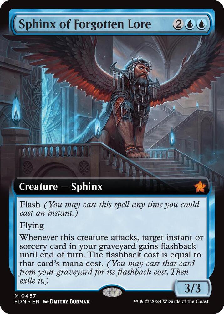 Sphinx of Forgotten Lore 457 (Foundations)  - Foil | Good Games Adelaide SA