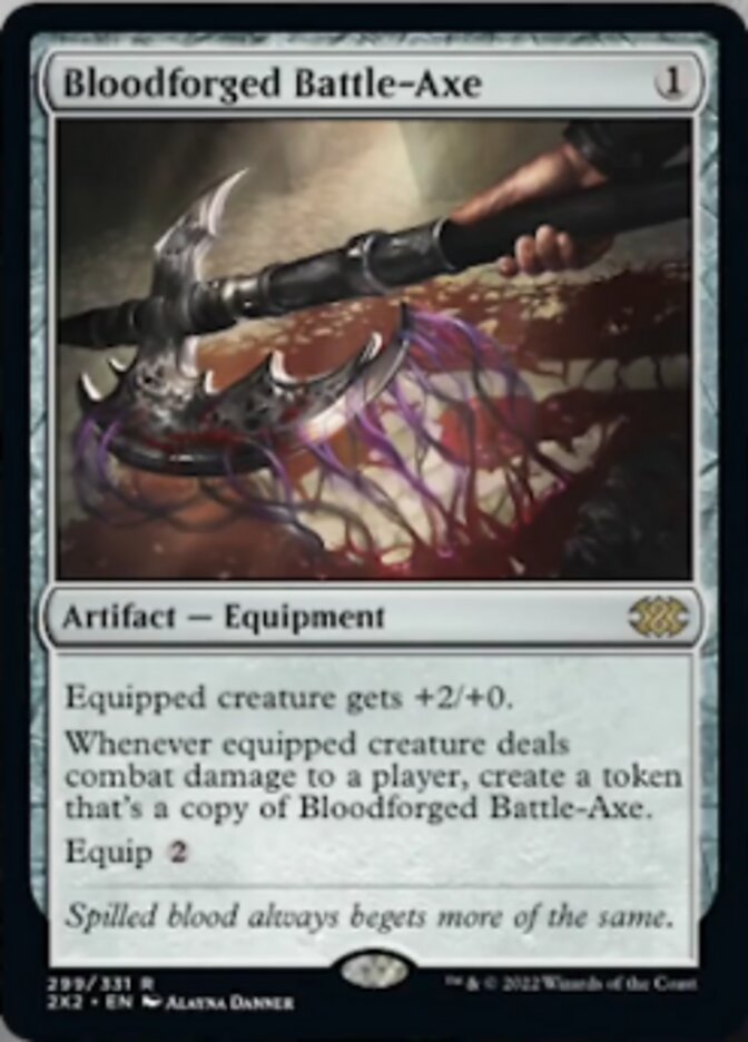 Bloodforged Battle-Axe [Double Masters 2022] | Good Games Adelaide SA