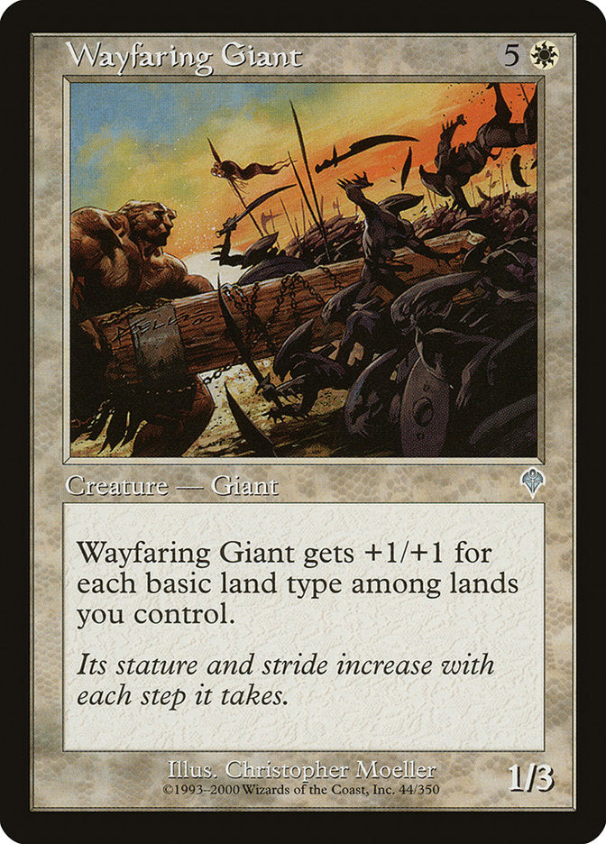 Wayfaring Giant 44 (Invasion)  - Foil | Good Games Adelaide SA