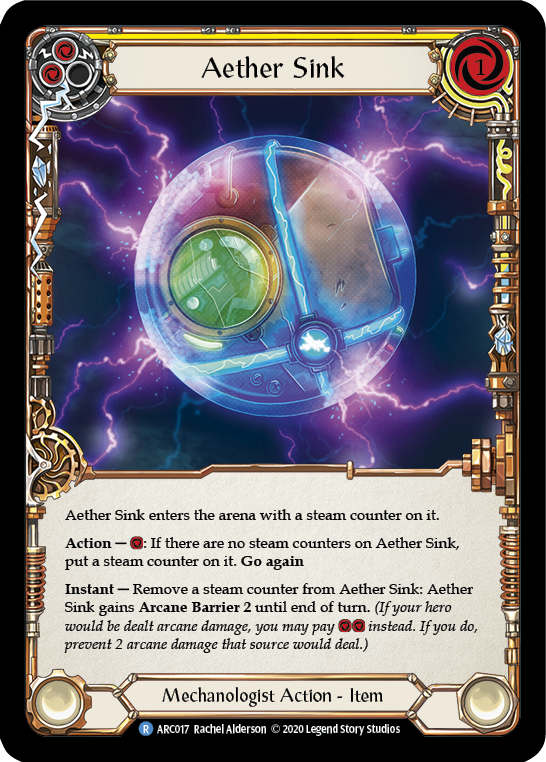 Aether Sink [U-ARC017] Unlimited Rainbow Foil | Good Games Adelaide SA