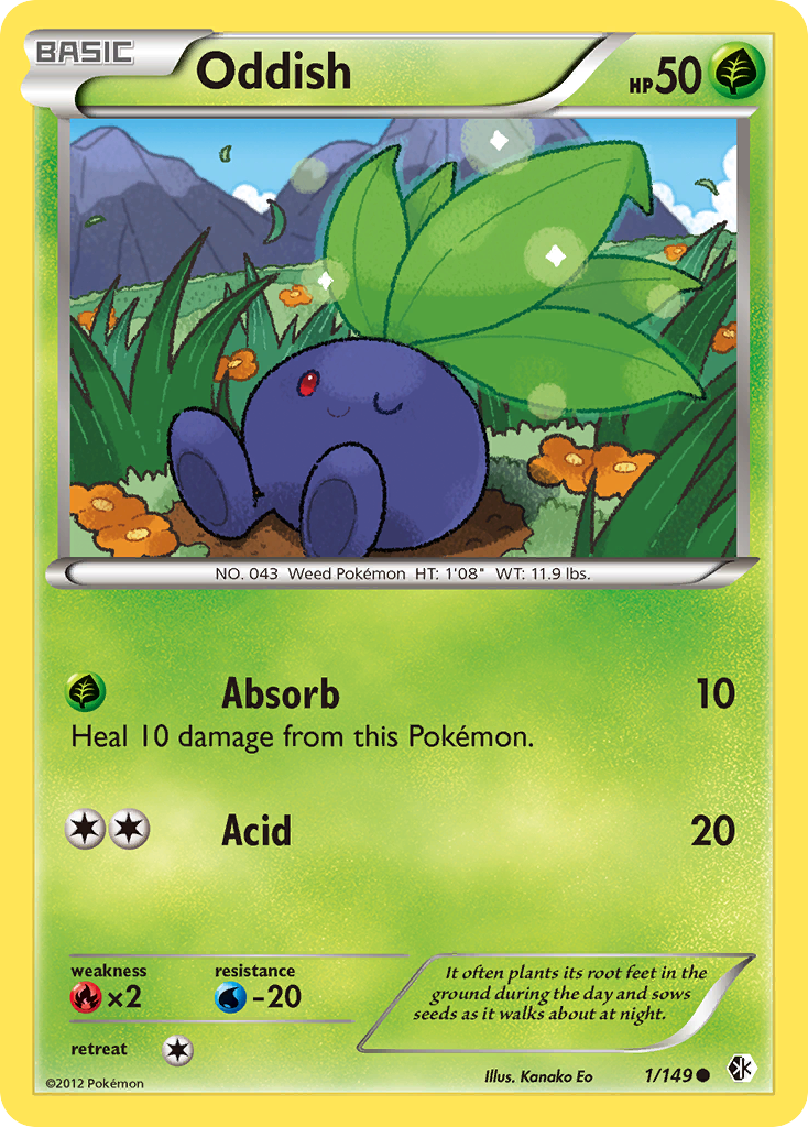 Oddish (1/149) [Black & White: Boundaries Crossed] | Good Games Adelaide SA
