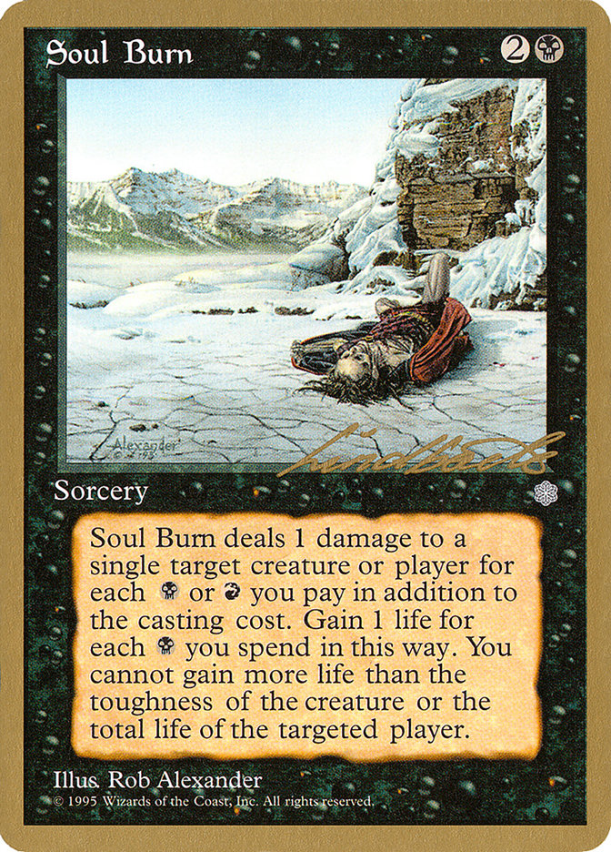 Soul Burn (Leon Lindback) [Pro Tour Collector Set] | Good Games Adelaide SA