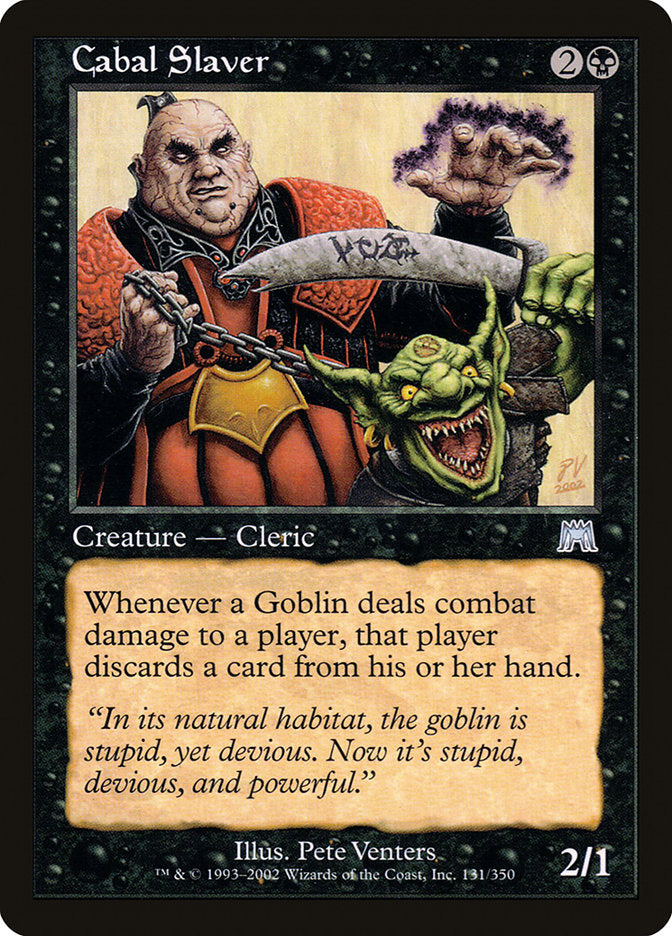 Cabal Slaver 131 (Onslaught)  - Foil | Good Games Adelaide SA