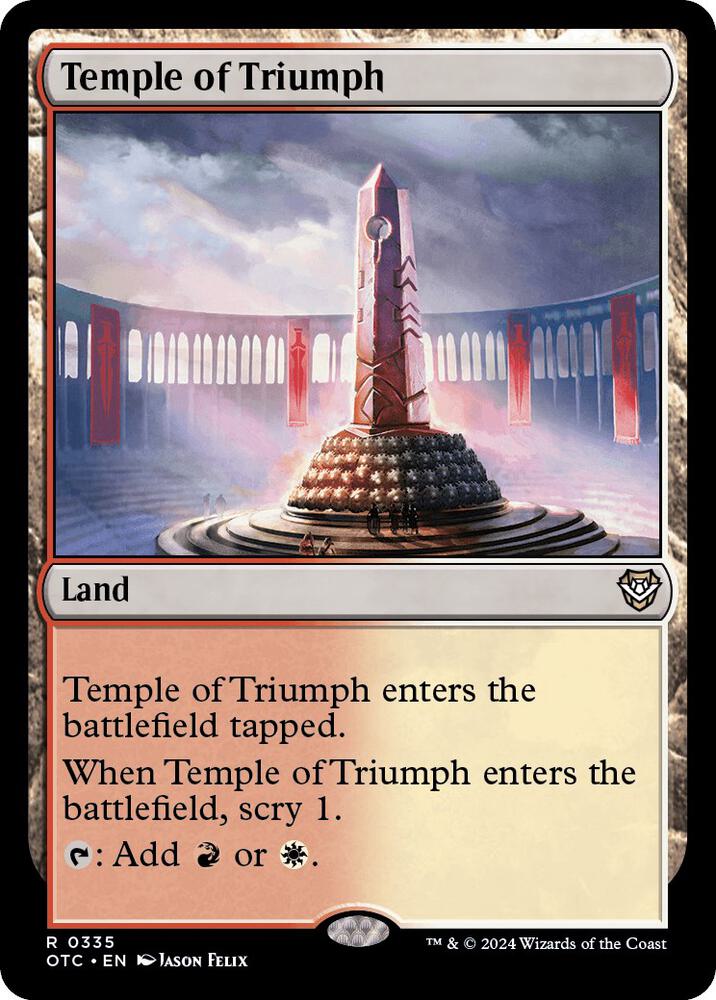 Temple of Triumph 335 (Commander: Outlaws of Thunder Junction)  | Good Games Adelaide SA