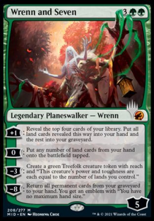Wrenn and Seven (Promo Pack) [Innistrad: Midnight Hunt Promos] | Good Games Adelaide SA