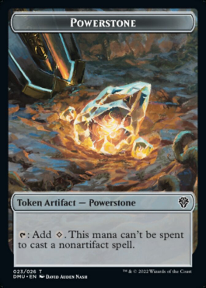 Powerstone Token [Dominaria United Tokens] | Good Games Adelaide SA