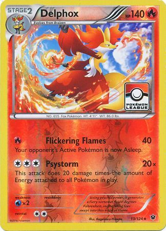 Delphox (13/124) (League Promo) [XY: Fates Collide] | Good Games Adelaide SA