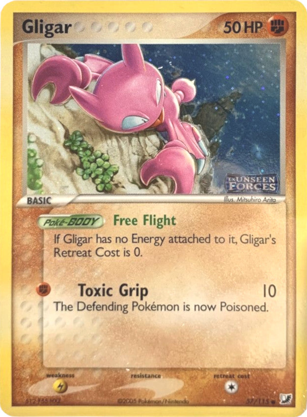 Gligar (57/115) (Stamped) [EX: Unseen Forces] | Good Games Adelaide SA