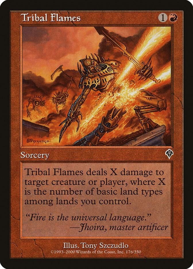 Tribal Flames 176 (Invasion)  - Foil | Good Games Adelaide SA