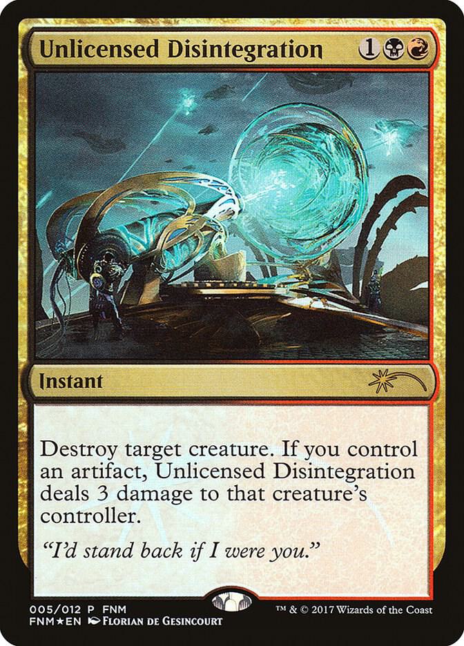 Unlicensed Disintegration 5 (FNM Promos)  - Foil | Good Games Adelaide SA