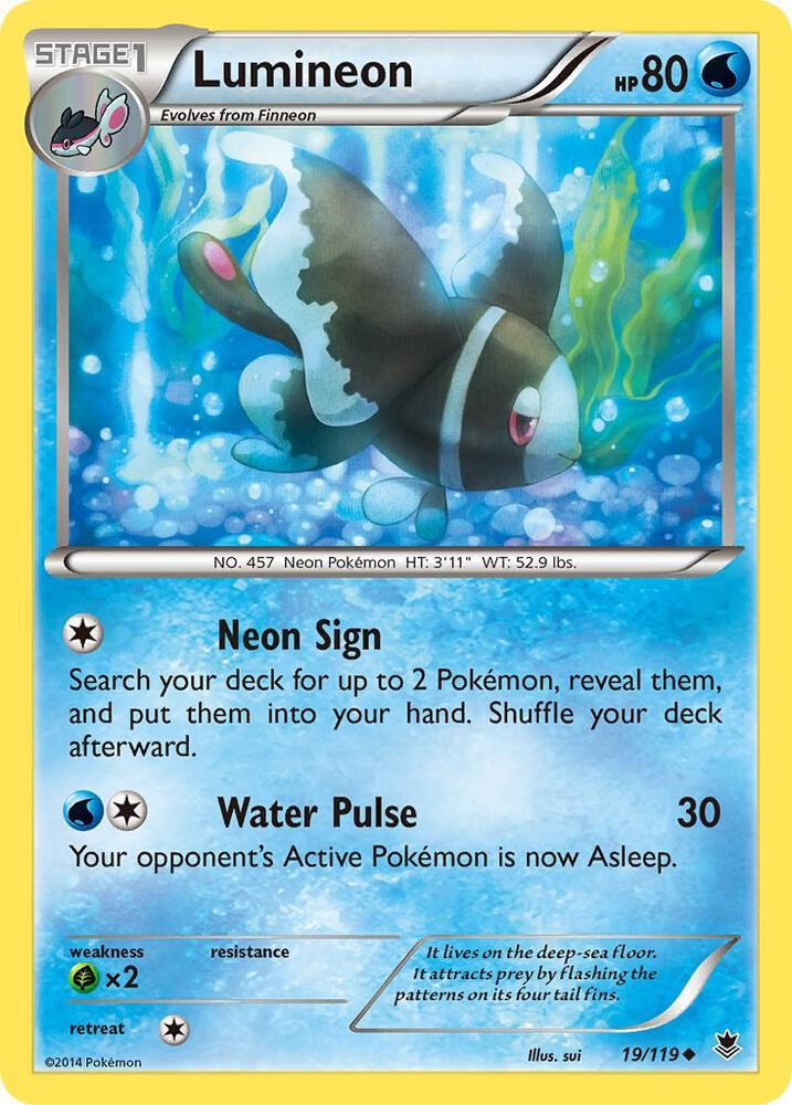 Lumineon 19/119 (XY - Phantom Forces)  | Good Games Adelaide SA