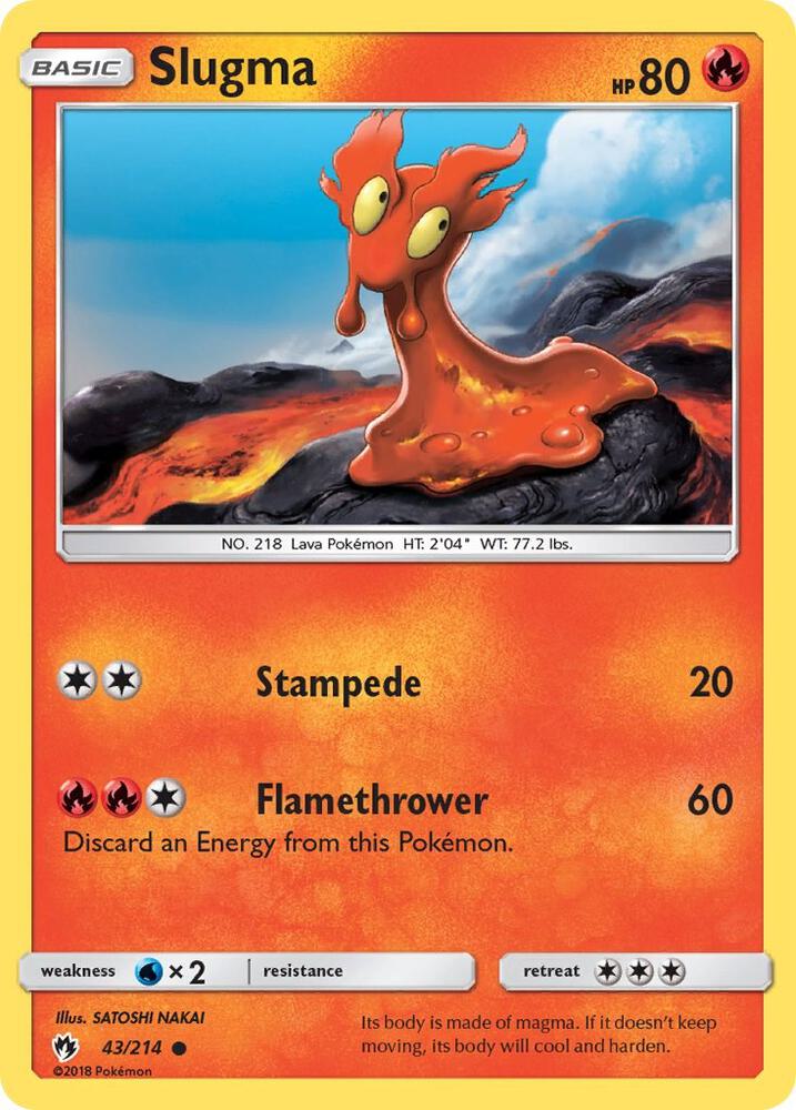 Slugma 43/214 (SM - Lost Thunder)  | Good Games Adelaide SA