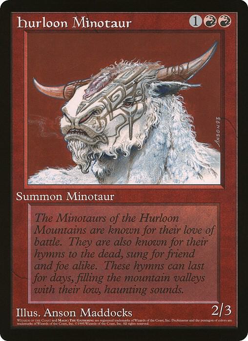 Hurloon Minotaur Wizards of the Coast Caravan Tours  (Oversize Cards)  | Good Games Adelaide SA