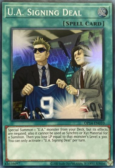 U.A. Signing Deal [OP14-EN010] Super Rare | Good Games Adelaide SA
