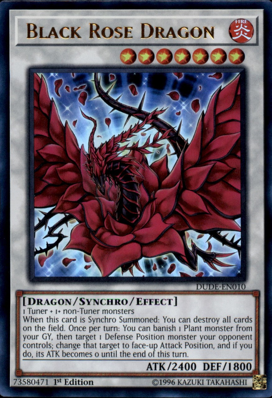 Black Rose Dragon [DUDE-EN010] Ultra Rare | Good Games Adelaide SA