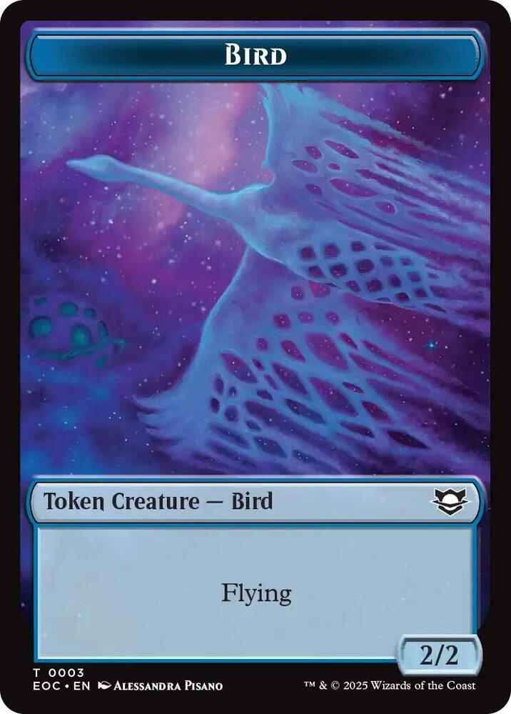Bird Pest Double Sided Token 3 // 9 (Commander: Edge of Eternities)  - Foil | Good Games Adelaide SA