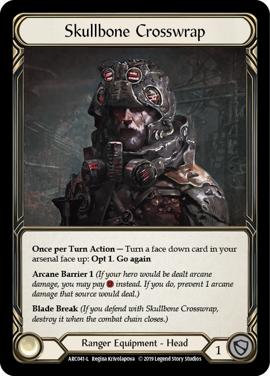 Skullbone Crosswrap [ARC041-L] 1st Edition Cold Foil | Good Games Adelaide SA