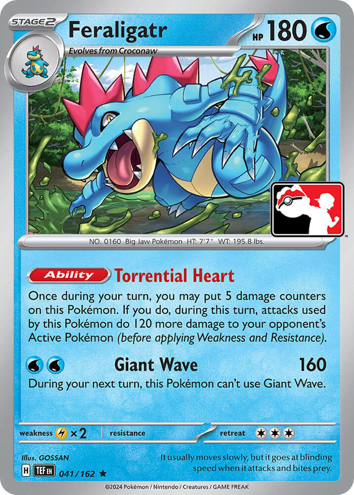 Feraligatr Series 5 041/162 (Prize Pack Series Cards)  | Good Games Adelaide SA