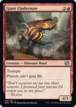 Giant Cindermaw 136 (The Brothers' War)  - Foil | Good Games Adelaide SA