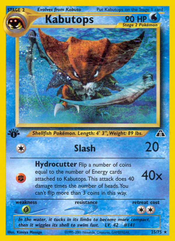 Kabutops (25/75) [Neo Discovery 1st Edition] | Good Games Adelaide SA