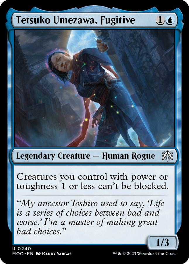 Tetsuko Umezawa, Fugitive 240 (Commander: March of the Machine)  | Good Games Adelaide SA