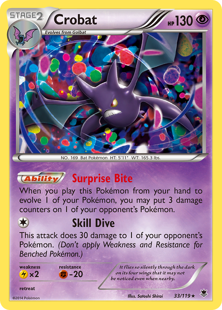 Crobat (33/119) [XY: Phantom Forces] | Good Games Adelaide SA