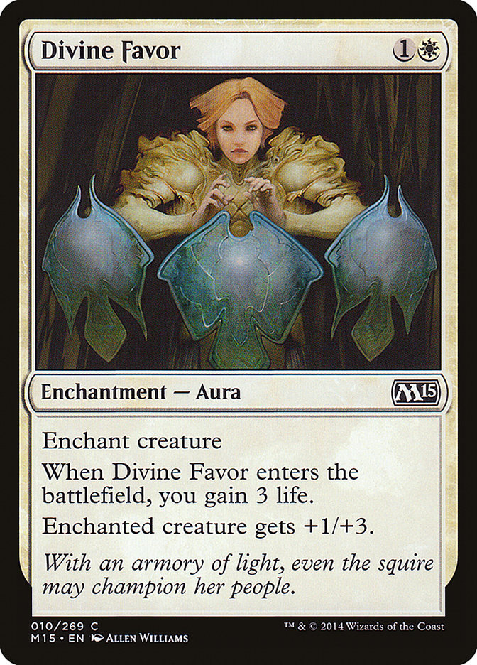 Divine Favor 10 (Magic 2015 (M15))  - Foil | Good Games Adelaide SA