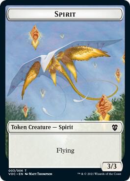Spirit 003 Thopter Double sided Token 3 // 6 (Commander: Innistrad: Crimson Vow)  | Good Games Adelaide SA
