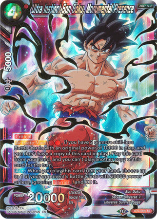 Ultra Instinct Son Goku, Monumental Presence [DB2-002] | Good Games Adelaide SA