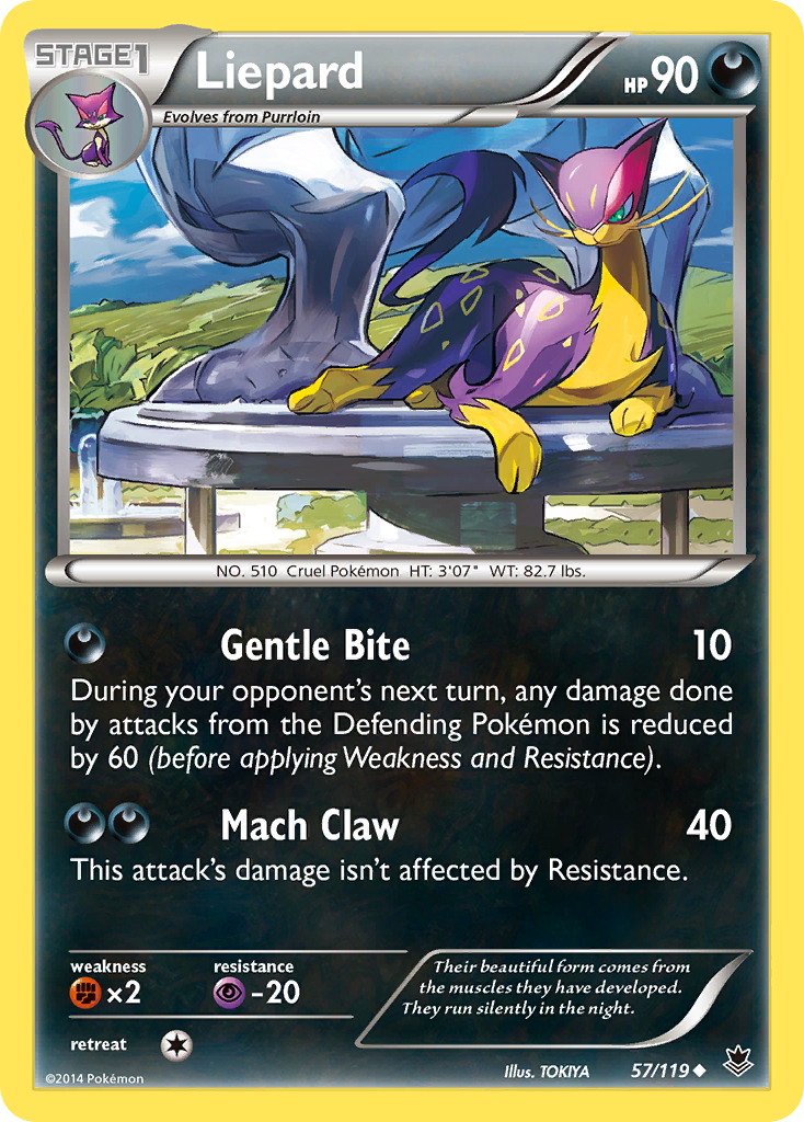 Liepard (57/119) [XY: Phantom Forces] | Good Games Adelaide SA
