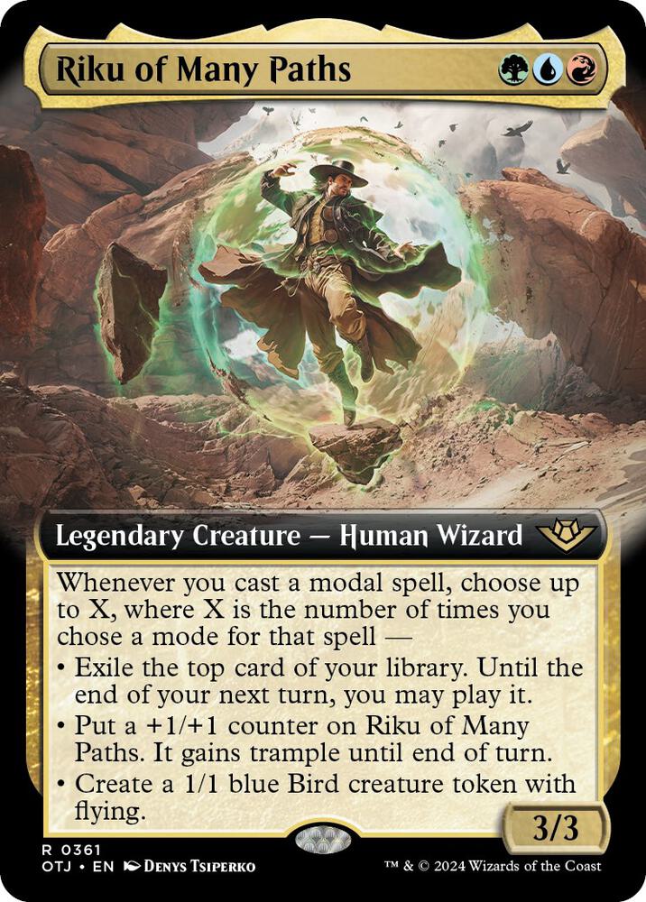 Riku of Many Paths 361/286 (Outlaws of Thunder Junction)  - Extended Art | Good Games Adelaide SA