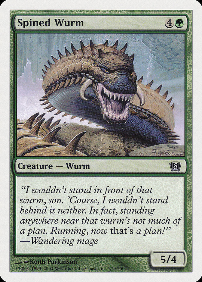 Spined Wurm [Eighth Edition] | Good Games Adelaide SA