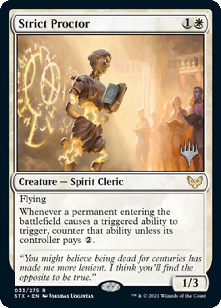 Strict Proctor 33 (Promo Pack: Strixhaven)  - Foil | Good Games Adelaide SA