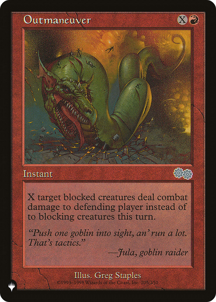 Outmaneuver [The List Reprints] | Good Games Adelaide SA