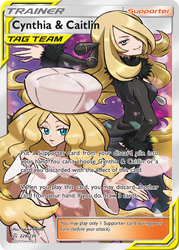 Cynthia & Caitlin (228/236) [Sun & Moon: Cosmic Eclipse] | Good Games Adelaide SA