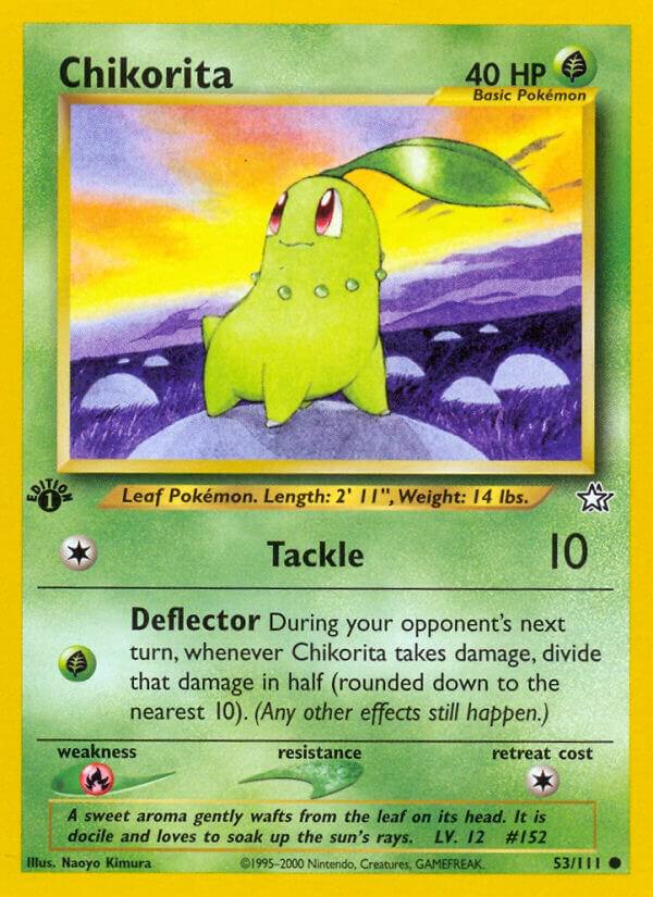 Chikorita 053/111 (Neo Genesis)  - 1st Edition | Good Games Adelaide SA