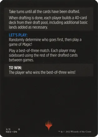 Winchester Draft (Magic Minigame) [Kamigawa: Neon Dynasty Minigame] | Good Games Adelaide SA