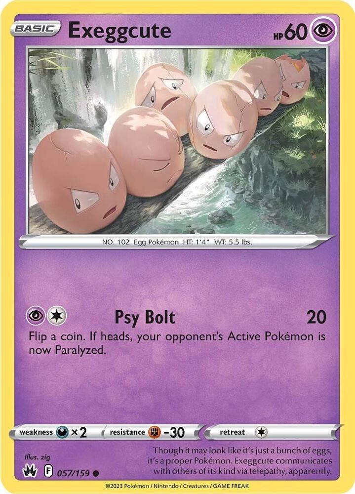 Exeggcute 057/159 (Crown Zenith)  | Good Games Adelaide SA