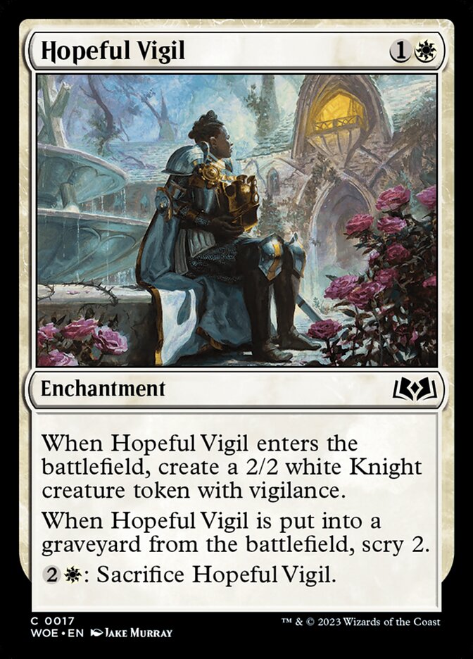 Hopeful Vigil 17 (Wilds of Eldraine)  - Foil | Good Games Adelaide SA