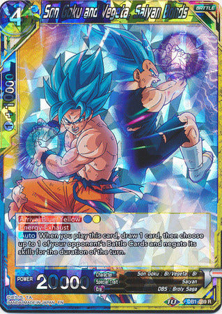 Son Goku and Vegeta, Saiyan Bonds (DB1-089) [Dragon Brawl] | Good Games Adelaide SA