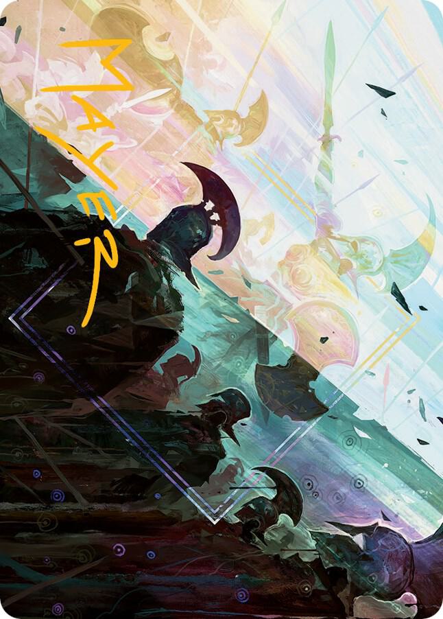 Surge of Salvation Art Card Gold Stamped Signature 10 (Art Series: March of the Machine)  | Good Games Adelaide SA