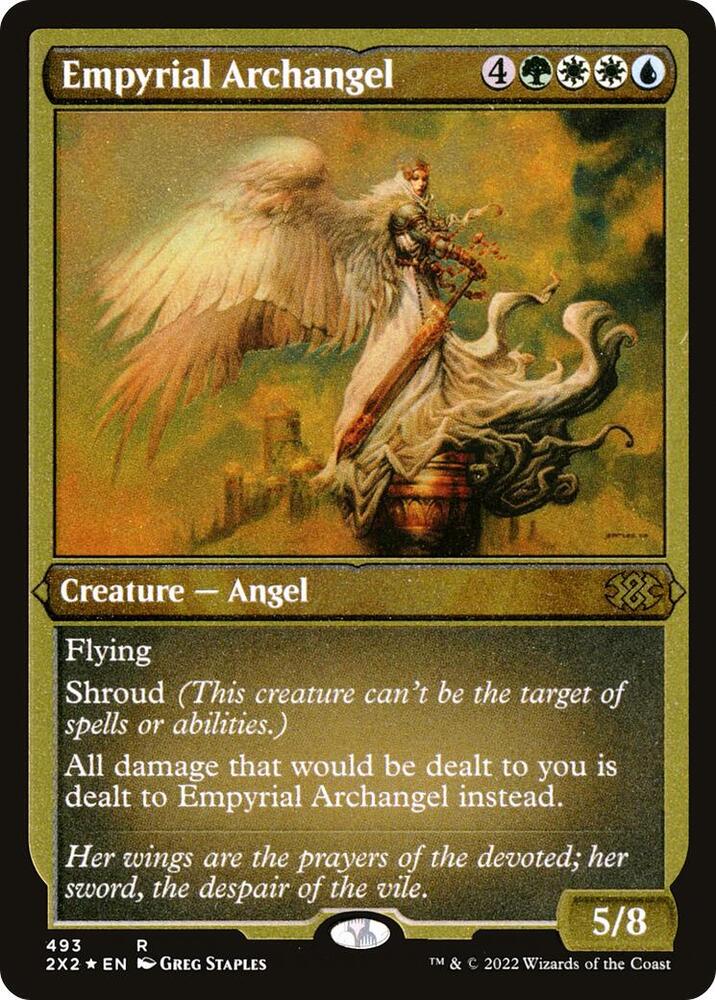 Empyrial Archangel Foil Etched 493 (Double Masters 2022)  - Foil | Good Games Adelaide SA