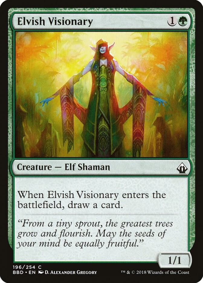 Elvish Visionary 196 (Battlebond)  - Foil | Good Games Adelaide SA