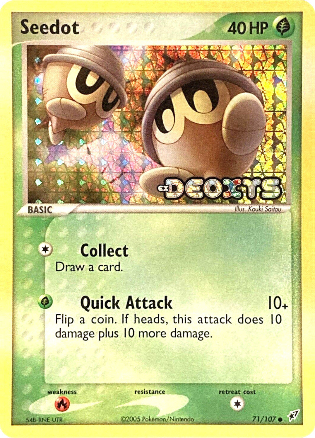 Seedot (71/107) (Stamped) [EX: Deoxys] | Good Games Adelaide SA